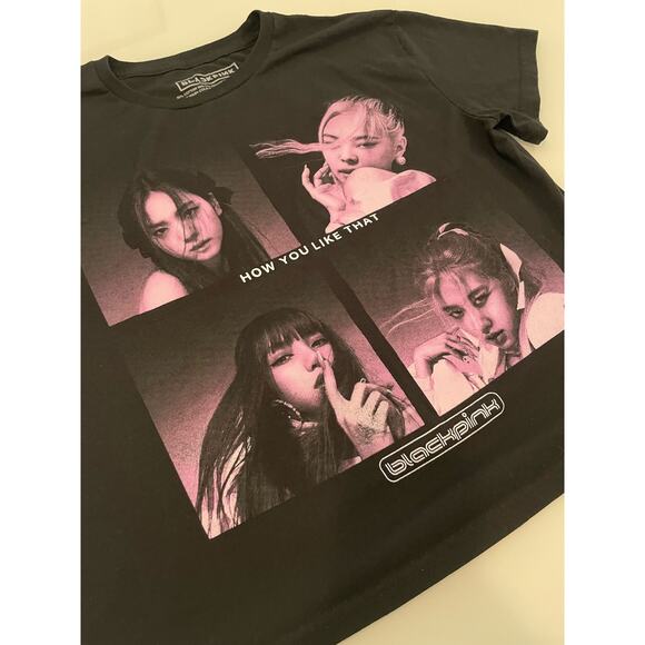 Blackpink Women's Large Black "How You Like That" Face Shirt K Pop Korean - Picture 2 of 4